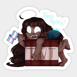 Herobette says Trans Rights Sticker